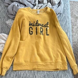 Mustard Yellow Crew Neck Sweater